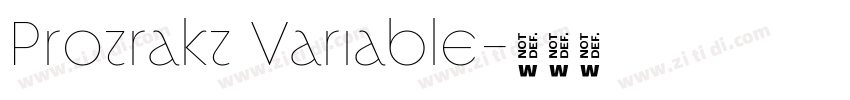 Protrakt Variable字体转换